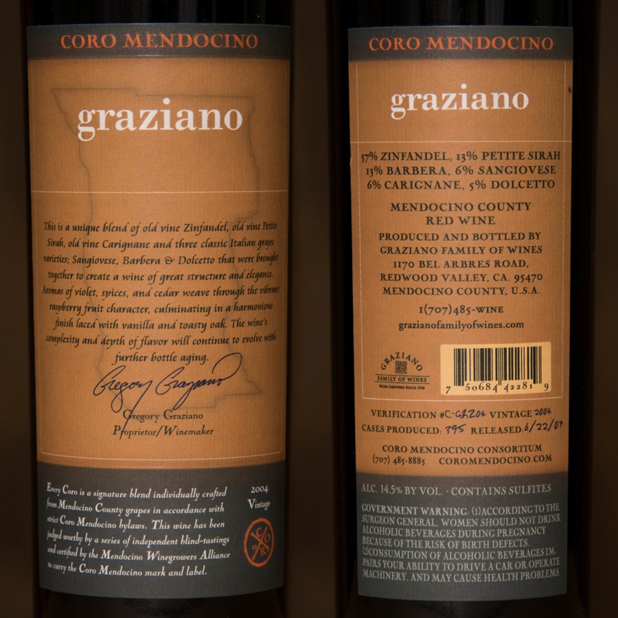 Coro Mendocino - Graziano 2004 Magnum 1