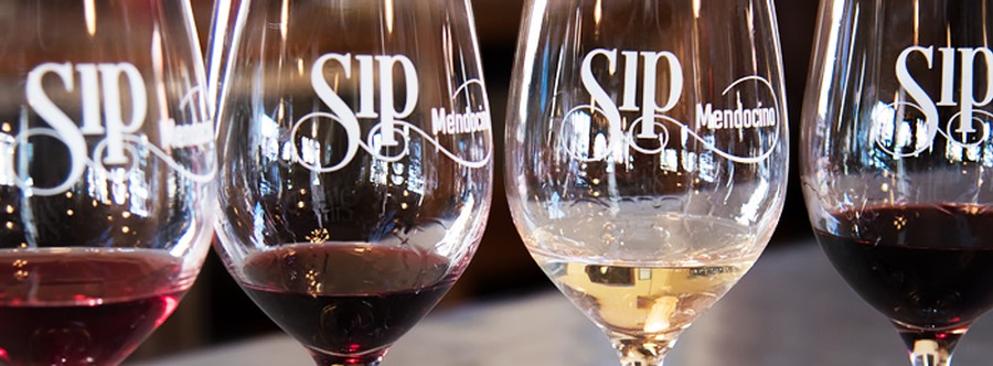 SIP Logo Wine Glasses 1