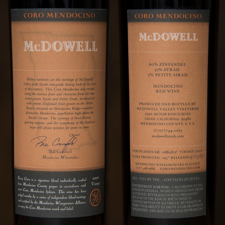 Coro Mendocino - McDowell Valley 2002 Magnum 1