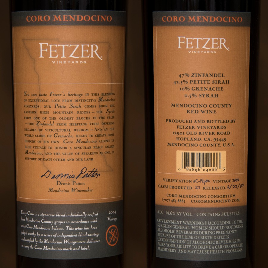 Coro Mendocino - Fetzer 2004 Magnum 1