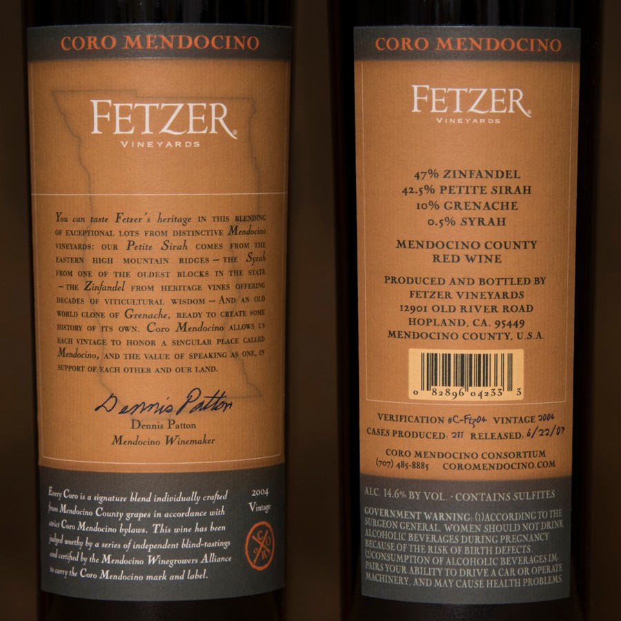 Coro Mendocino - Fetzer 2004 Magnum 1