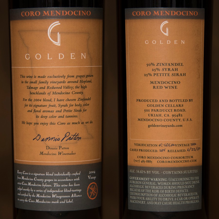 Coro Mendocino - Golden 2004 Magnum 1