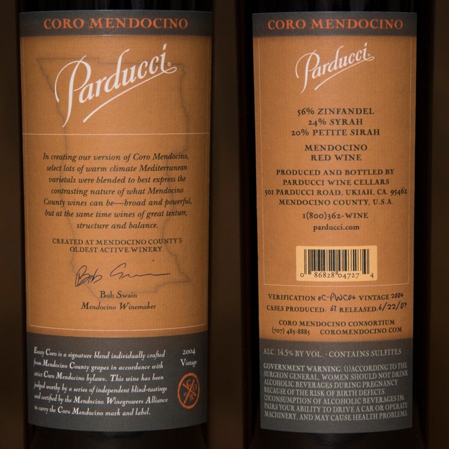 Coro Mendocino - Parducci 2004 Magnum 1