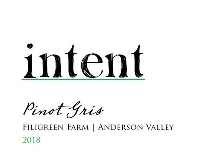 Intent 2018 Pinot Gris 1