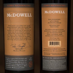 Coro Mendocino - McDowell Valley 2003 Magnum